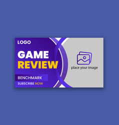 Video Game Review Thumbnail And Web Banner T