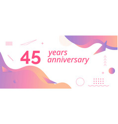 45th Anniversary Logo Birthday Celebration