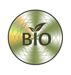 Bio Holographic Green Sticker Round Hologram