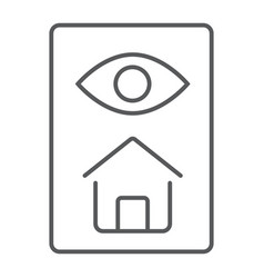 Home Inspection Thin Line Icon Real Estate