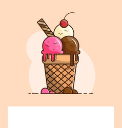 Ice Cream With Cup