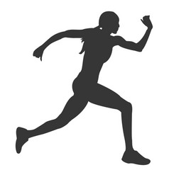 Female Running Silhouette