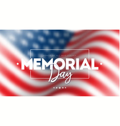 Memorial Day Of The Usa Design