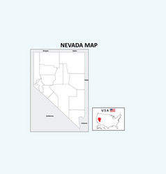 Nevada Map Political Map Of