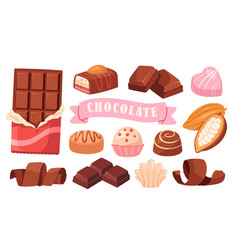 Set Of Chocolate Icons