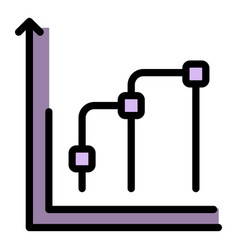 Data Chart Market Studies Icon Flat