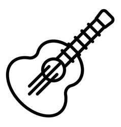 Ukulele Play Icon Outline Music Guitar