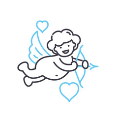 Cupid Line Icon Outline Symbol