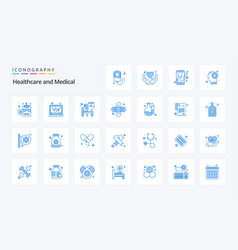 25 Medical Blue Icon Pack