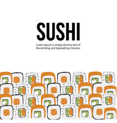 Sushi Background With Place For Text