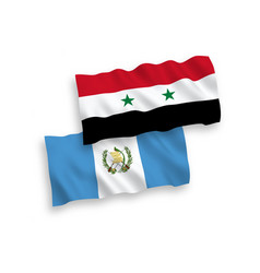 Flags Of Republic Of Guatemala And Syria