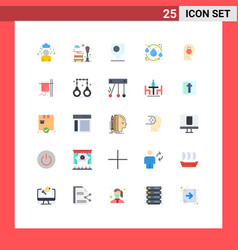 Pictograph Set 25 Simple Flat Colors Secure