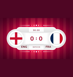 England Vs France Match Design Element Flag Icons