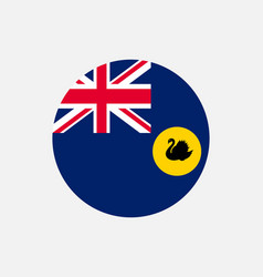 Western Australia Wa Australian State Round Flag