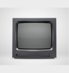 Retro Realistic Tv Set From 80s Or 90s