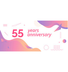 55th Anniversary Logo Birthday Celebration