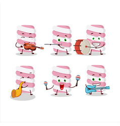 Cartoon Character Of Marshmallow Twist Playing