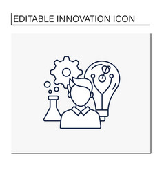 Innovation Culture Line Icon