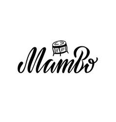 Mambo Black Isolated Lettering