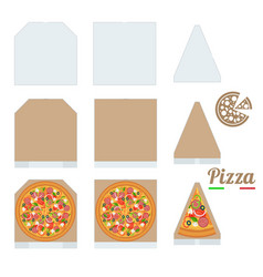 Pizza Box Cardboard Box Mockup Slice Slice