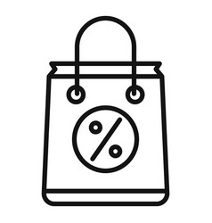 Sale Product Bag Icon Outline Digital Mix