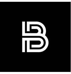 Double Line Alternative Logo Letter B