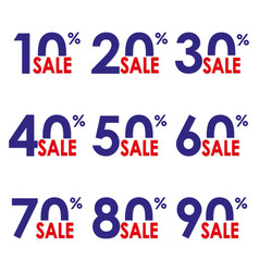 Sale Icon Set Discount Price And Sales Design