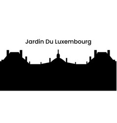 Silhouette Of Luxembourg Palace In Paris