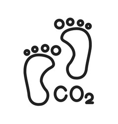 Carbon Footprint Icon Image