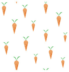 Cute Watercolor Seamless Pattern With Carrots