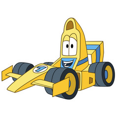 Cartoon Racing Car Bolide