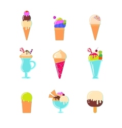 Ice Cream Bar In Flat Style