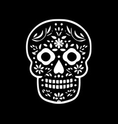 Sugar Skull - Minimalist And Simple Silhouette