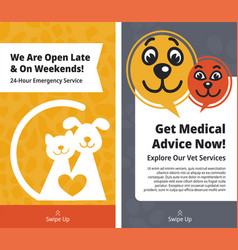 Veterinary Get Medical Advice We Are Open Banner