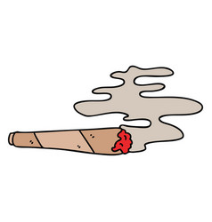 Quirky Hand Drawn Cartoon Lit Joint