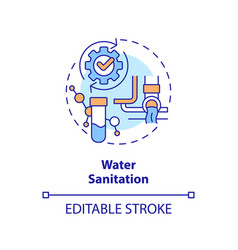 Water Sanitation Concept Icon