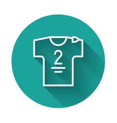 White Line Football Jersey And T-shirt Icon