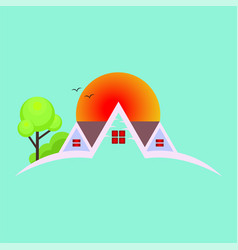 Home Logo Icon Flat