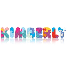 Kimberly Written With Alphabet Puzzle