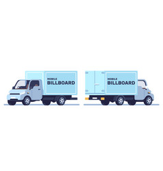 Mobile Billboard Template On Truck Advertising