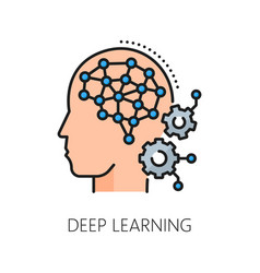 Ai Algorithm Deep Machine Learning Line Icon