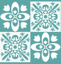 Blue Mint Azulejo Design For Ceramic Tile