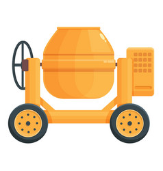 Cement Tool Icon Cartoon Concrete Machine