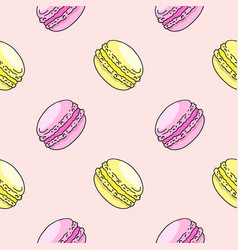 Colored Macaroons Seamless Pattern