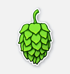 Hop garland on a white background Royalty Free Vector Image