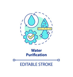 Water Purification Concept Icon