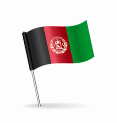 Afghani Flag Map Pointer Layout