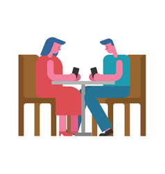 Date In Cafe With Phone Virtual Smartphone