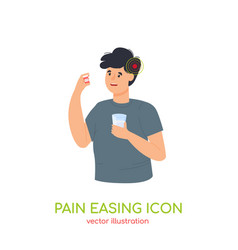 Pain Easing Icon Ache Relief By Painkiller Ill