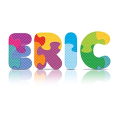 Eric Written With Alphabet Puzzle